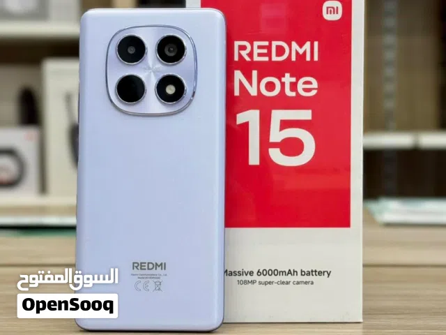 للبيع: Redmi Note 15 (النسخة العادية) السلام عليكم يا شباب، عندي هاتف ريدمي نوت 15 العادي (Redmi