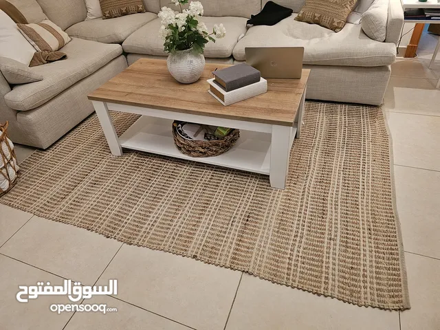 Jute rug natural colour