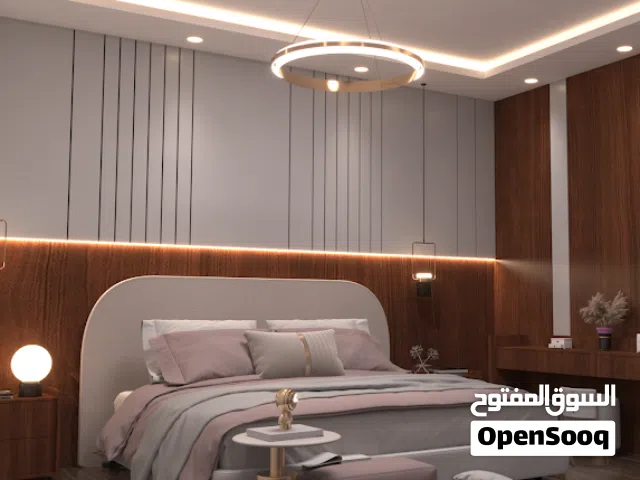 طقم غرفة نوم للبيع (سرير + تسريحة مع مرآة) – بحالة ممتازة