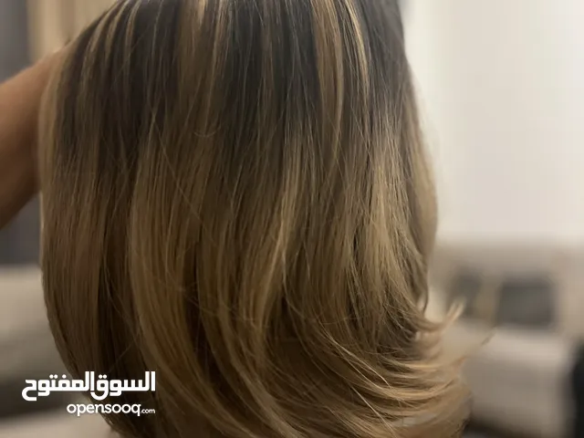 باروكة شعر طبيعي قصيرة