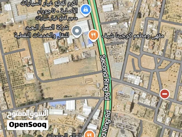 أرض 500م للبيع خلف معرض التاجوري للسيارات