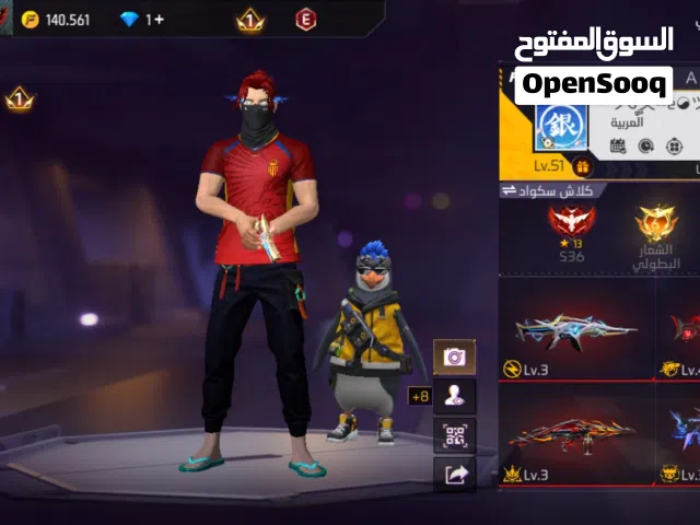 Free Fire Accounts and Characters for Sale in Al Dakhiliya