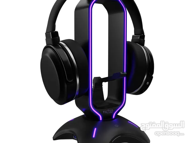 LED Rgb Headset Stand For Desk Display With Mouse Bunge