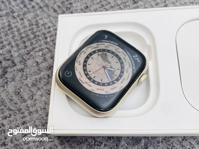 Apple Watch Series 9 45M starlight كفالة شغالة 21/8/2025