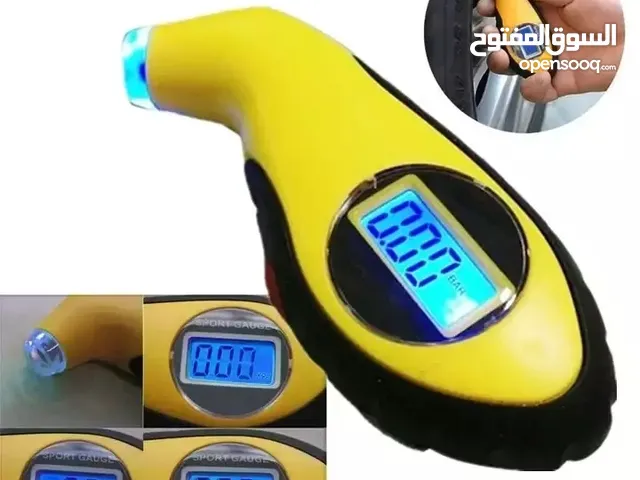 جهاز قياس ضغط الهواء ويستخدم لقياس ضغط اطارات السيارة او الدراجة النارية او الدراجة باكثر من مقياس