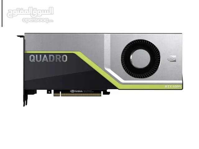 بطاقة رسومات إنفيديا كوادرو RTX 6000 بسعة 24 PCIE على GDDR6