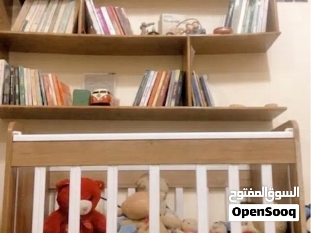 سرير طفل خشبي اصلي