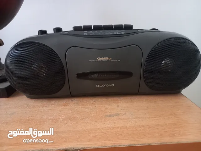 ستيريو جولد ستار راديو وكاسيت شغال بدون سلك كهرباء