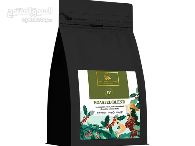 The Caphe Vietnam Roasted Blend Premium Whole Beans Coffee - 500 G  Ethiopian Arabica + Robusta