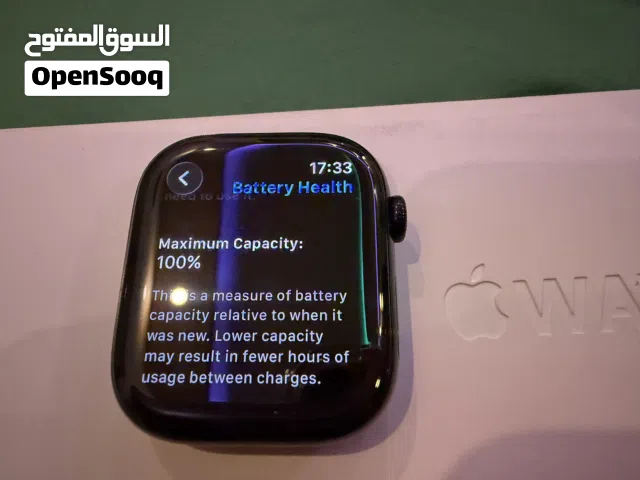 Apple watch 11 46mm GPS and cellular بحالة الجديد لون اسود مميز