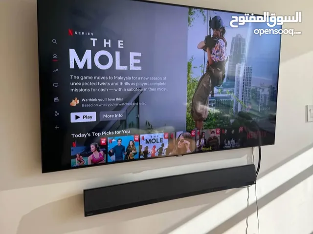 للبيع شاشه SAMSUNG QLED Q80B  حجم 65 سمارت 8K UHD