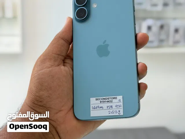 Used Apple iPhone 16 Plus in Turquoise - 128 GB, Excellent Condition