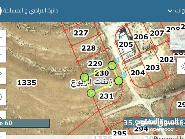 Residential Land for Sale in Amman Zinat Al-Rubue