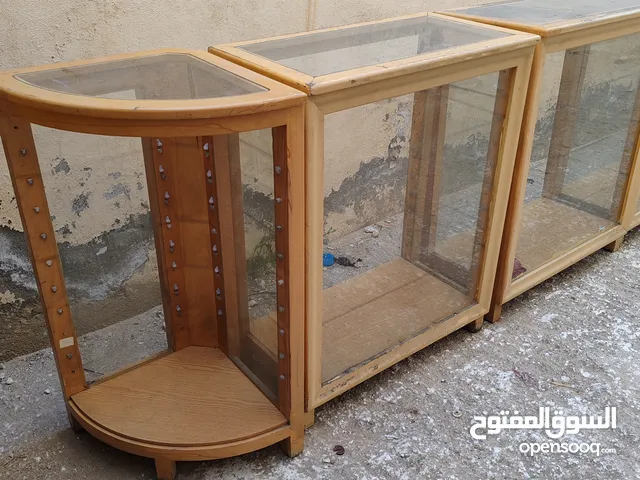 ديكور محل عشر كاونترات محل للبيع خشب زان وزجاح 8 ميلي سكوريت ثقيل