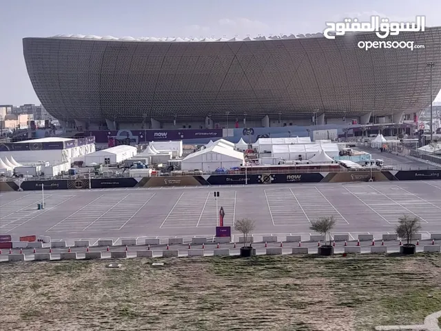 للايجار شقة اول ساكن لوسيل غرفتين مقابل الاستاد مباشرة