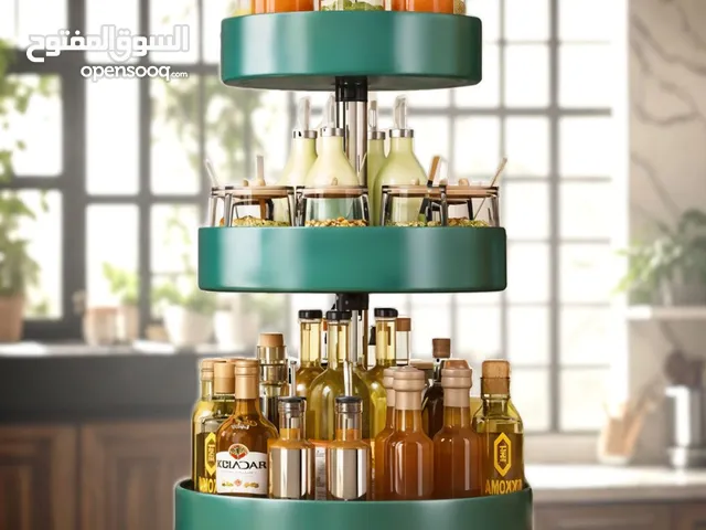 Étagère de Rangement à 3 Niveaux avec Rotation – وحدة رفوف تخزين بثلاث طبقات