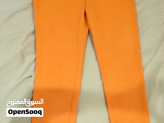 بنطلون برتقالي صيفي قماش