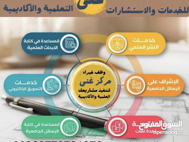 المساعدة في كتابة الواجبات والأبحاث والرسائل الجامعية.