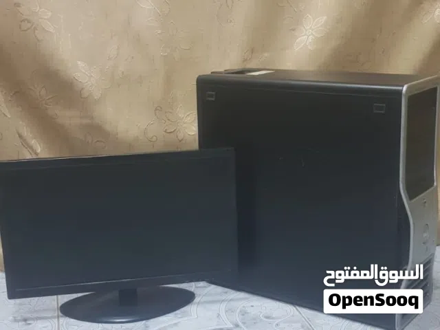 كمبيوتر مكتبي للدراسة و للالعاب مع شاشة