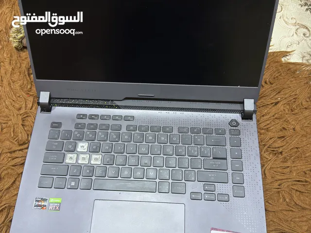 لابتوب قيمنق ASUS ROG RYzen 7 اداء عالي وكرت شاشة RTX مثالي للألعاب والمونتاج. نظيف جداً استخدام .