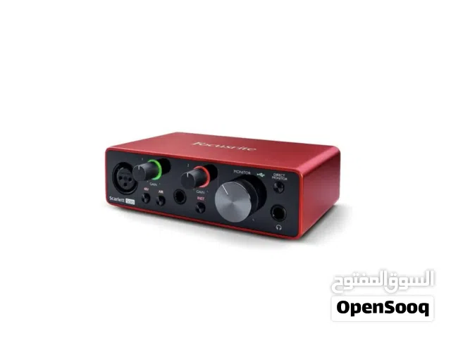 كرت صوت سكارليت فوكس رايت scarlett foucosrite solo الجيل الثالث مستعمل مع usb