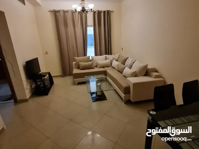(ضياء)غرفة وصالة للايجار الشهري في نهدة دبي 1 بفرش فندقي تاني ساكن قريب جدا ل دبي