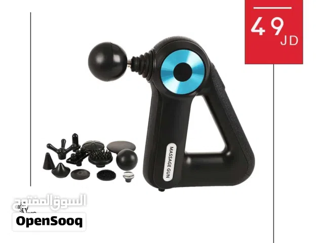 فرد مساج اكس مايت الأصلي – MASSAGE GUN مع 6 رؤوس مختلفة تناسب كل عضلة - من الدولية للأجهزة الرياضية