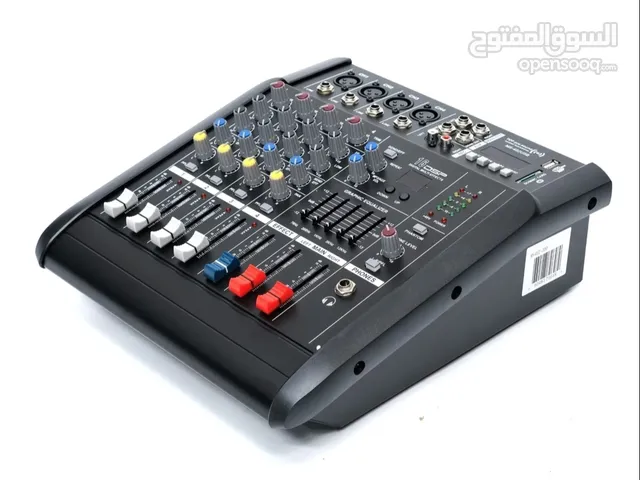 TOP PRO MS-402USB 4 CHANNEL DJ POWER MIXER 2 x 750W, 3 mono inputs, 1 stereo entrance,USB/MP3 player