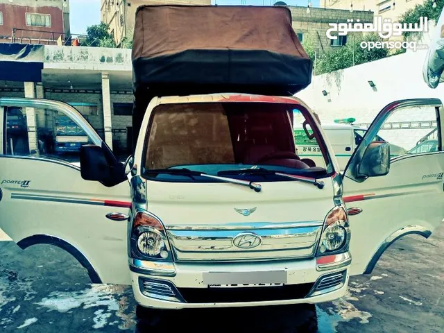 بكم هيونداي بورتر 2015 غرفة و ربع فحص كامل 4 جيد بسعر مرتب لون ابيض ميكانيك نظيف