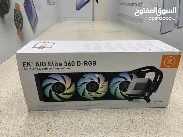 EK 360mm AIO Elite D-RGB All-in-One Liquid CPU Cooler with EK-Vardar High-Performance PMW Fans