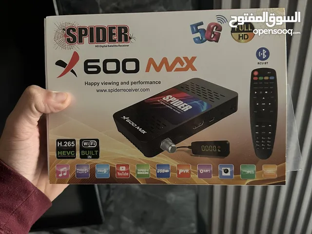 ريسيفر سبايدر 600 ماكس 5جي اشتراك 10 سنوات Spider 600 Max 5G