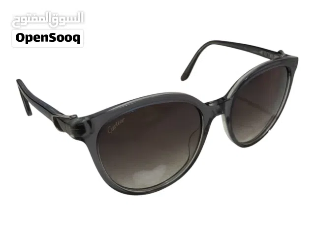 Cartier Authentic Luxury Sunglasses Gray Transparent Frame w/ Cartier Lens Logo