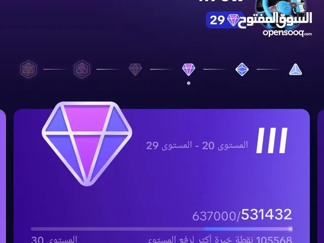للبيع حساب TIKTOK لفل ' 29' مع يوزر رباعي