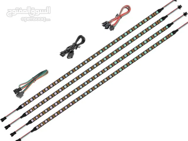 شريط إضاءة ARGB 5V (3-Pin) مع السلك   شريط ARGB أصلي.  يعمل على 5V  3-Pin ARGB بسعر حرق و نهائي( 4)