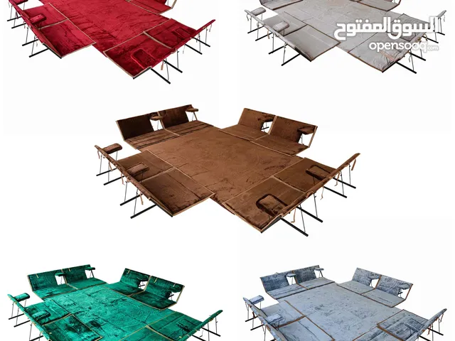 Vip, Luxury 5Pcs Traditional Arabic Majlis Set for Camping Outdoor Graden, 3x2 meter camping mat
