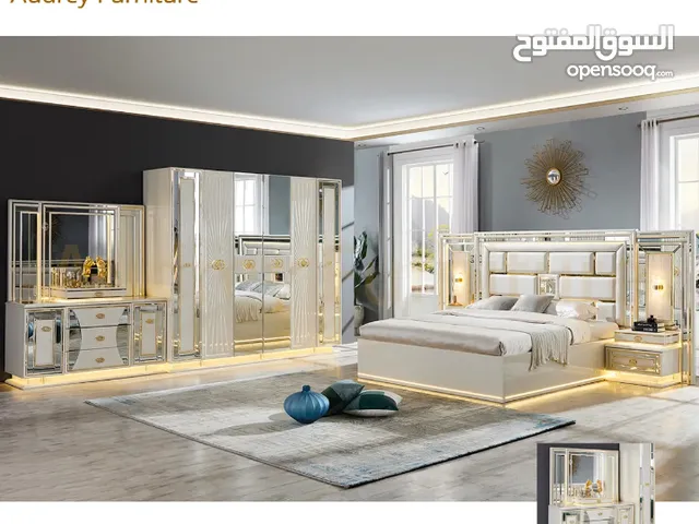 غرف نوم مودرن تصميم تركي عمل محلي خشب ابلاكش سويدي ضمنه الاعمر