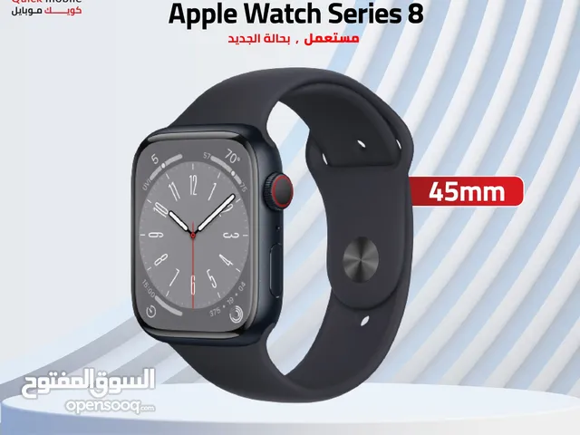 APPLE WATCH S8 ( 45M ) USED //// ساعة ابل الجيل الثامن مستعمل وكاله مقاس 45 ملي