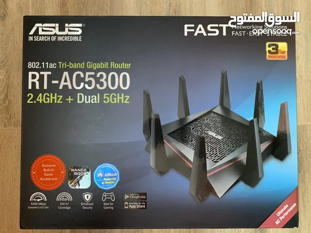 رواتر gaming asus rt-ac5300 جديد