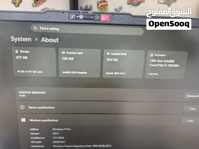 Windows Lenovo  Computers  for sale  in Amman