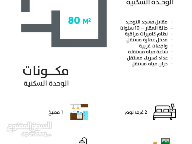 شقق 80 متر مربع للبيع - ياجوز ( حي القادسية ) ( 17 الف دينار ) فقط .. عرض خاص لقترة محدوده