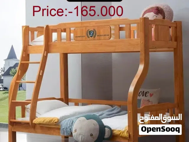 سرير خشبي بطابقين للأطفال مع مرتبة  Children Wooden Bunk Bed  with Mattress