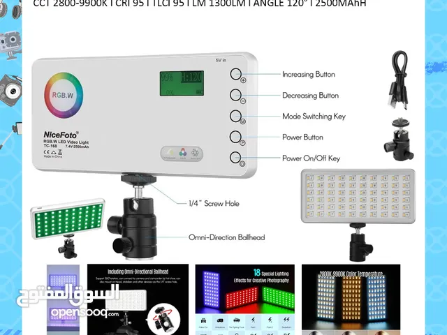 Nicefoto RGB LED Video Light TC-168 ll Brand-New ll