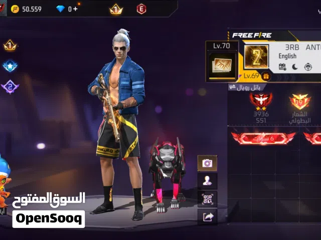 حساب فري فاير الوصف مهم جدا !!! قابل. للبدل