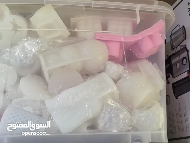 Used and new candle molds