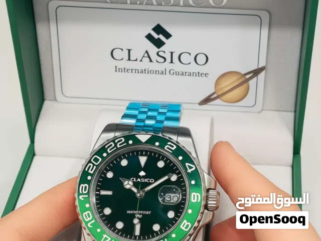 ساعة CLASICO – خيارك الأمثل للأناقة والتميّز!  هل تبحث عن ساعة تجمع بين الفخامة والتصميم العص