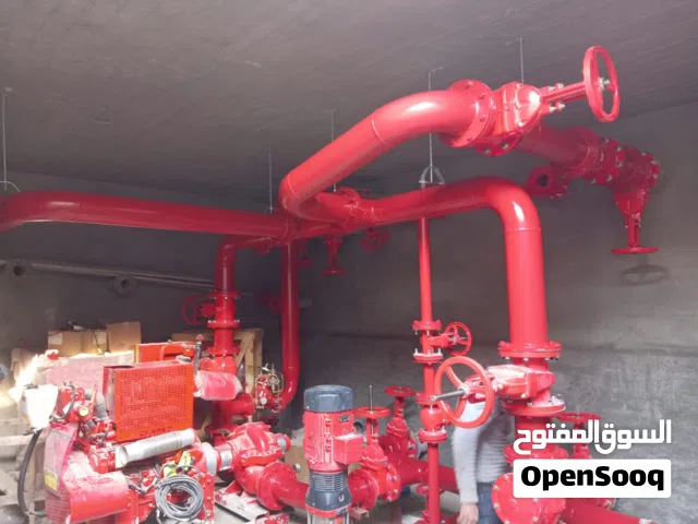 فني تركيبات شبكات اطفاء الحريق والمضخات