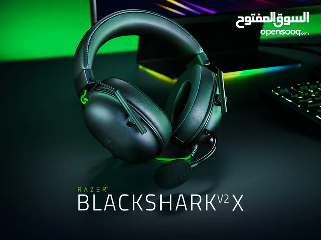سماعة Razer BlackShark V2x اخف سماعة من شركة Razer سماعة قوية للجيمنج + سماعة سلكية + في مجال بالسعر