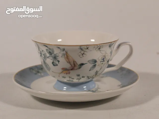 فنجان شاي مع صحن 2 قطعة