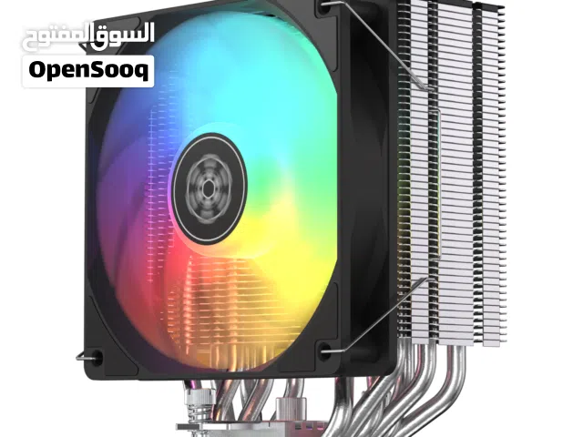 مبرد هوائي احترافي ملون للمعالجات SILVERSTONE 120mm FAN ARGB CPU COOLER FOR INTEL LGA1851 - AMD