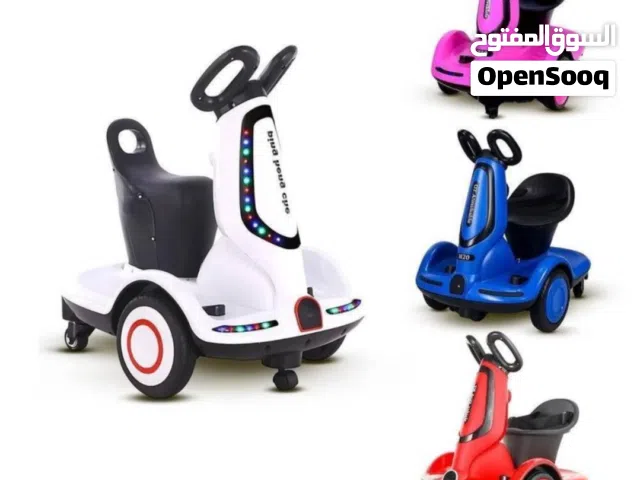 سكوتر الهبه الكهربائي الآمن للاطفال مع ريموت مقعد مريح واضاءة LED